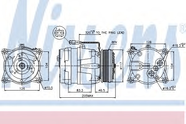 Compresor, climatizare 89060 NISSENS - Compresor/piese Compresor, climatizare 89060 NISSENS - Compresor/piese