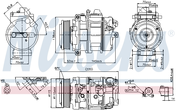 Compresor, climatizare 89114 NISSENS - Compresor/piese Compresor, climatizare 89114 NISSENS - Compresor/piese