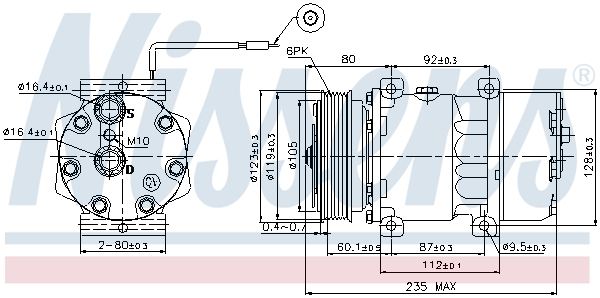 Compresor, climatizare 89125 NISSENS - Compresor/piese Compresor, climatizare 89125 NISSENS - Compresor/piese