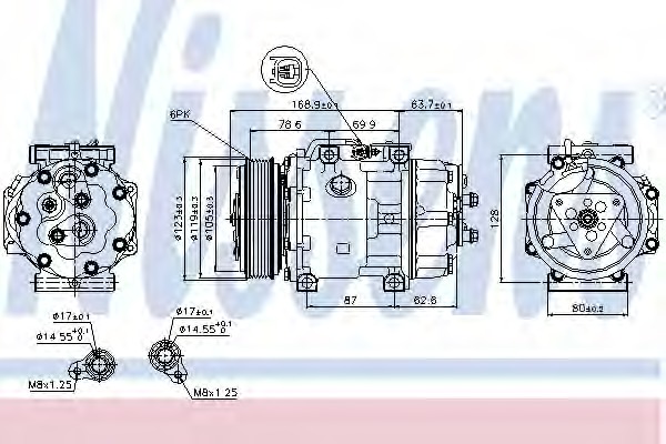 Compresor, climatizare 89143 NISSENS - Compresor/piese Compresor, climatizare 89143 NISSENS - Compresor/piese