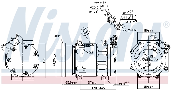Compresor, climatizare 89164 NISSENS - Compresor/piese Compresor, climatizare 89164 NISSENS - Compresor/piese