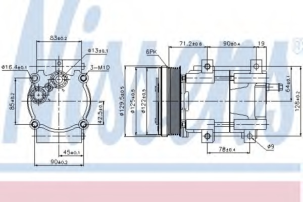 Compresor, climatizare 89205 NISSENS - Compresor/piese Compresor, climatizare 89205 NISSENS - Compresor/piese