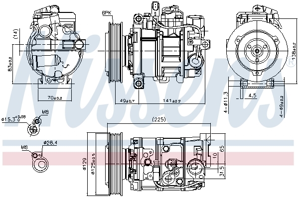 Compresor, climatizare 89209 NISSENS - Compresor/piese Compresor, climatizare 89209 NISSENS - Compresor/piese