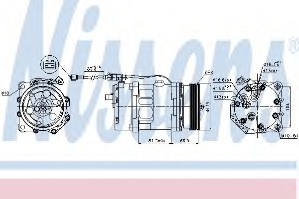 Compresor, climatizare 89224 NISSENS - Compresor/piese Compresor, climatizare 89224 NISSENS - Compresor/piese