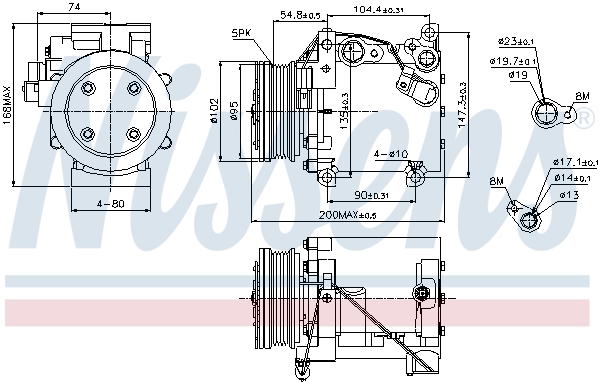 Compresor, climatizare 89227 NISSENS - Compresor/piese Compresor, climatizare 89227 NISSENS - Compresor/piese