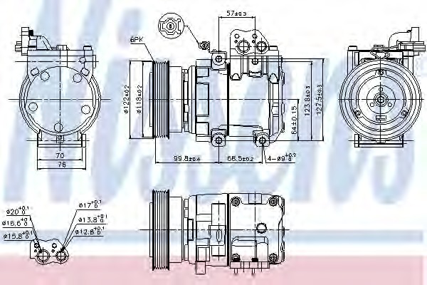 Compresor, climatizare 89265 NISSENS - Compresor/piese Compresor, climatizare 89265 NISSENS - Compresor/piese