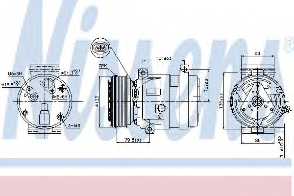 Compresor, climatizare 89267 NISSENS - Compresor/piese Compresor, climatizare 89267 NISSENS - Compresor/piese