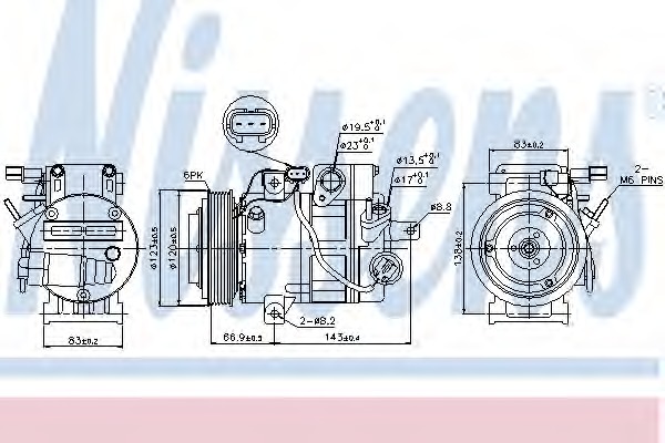Compresor, climatizare 89304 NISSENS - Compresor/piese Compresor, climatizare 89304 NISSENS - Compresor/piese