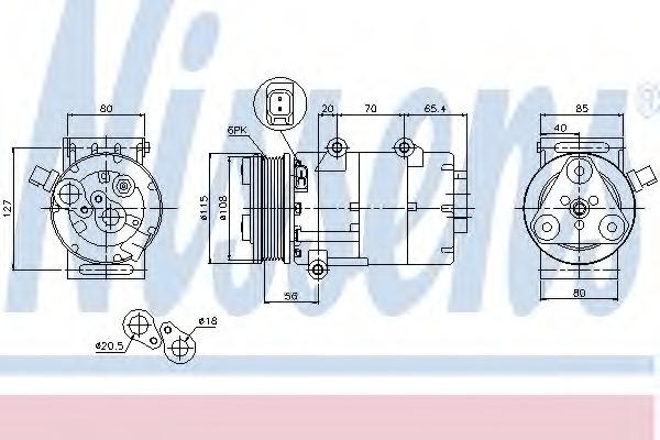 Compresor, climatizare 89326 NISSENS - Compresor/piese Compresor, climatizare 89326 NISSENS - Compresor/piese
