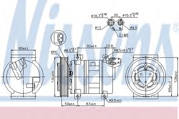 Compresor, climatizare 89330 NISSENS - Compresor/piese Compresor, climatizare 89330 NISSENS - Compresor/piese