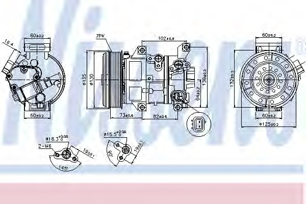 Compresor, climatizare 89337 NISSENS - Compresor/piese Compresor, climatizare 89337 NISSENS - Compresor/piese