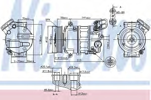 Compresor, climatizare 89420 NISSENS - Compresor/piese Compresor, climatizare 89420 NISSENS - Compresor/piese