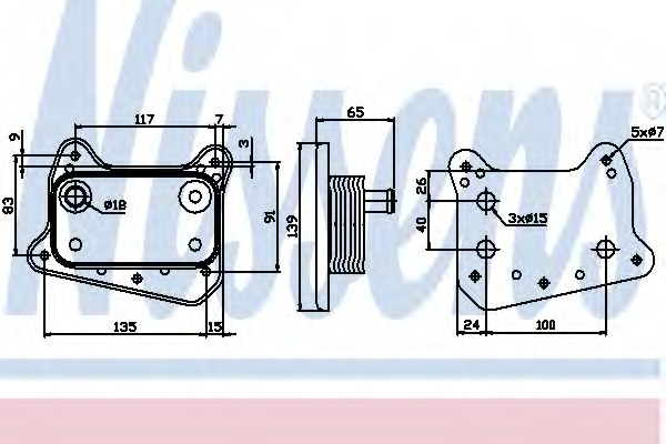 Radiator ulei, ulei motor 90581 NISSENS - Radiator ulei Radiator ulei, ulei motor 90581 NISSENS - Radiator ulei