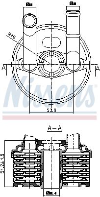 Radiator ulei, ulei motor 90666 NISSENS - Radiator ulei Radiator ulei, ulei motor 90666 NISSENS - Radiator ulei