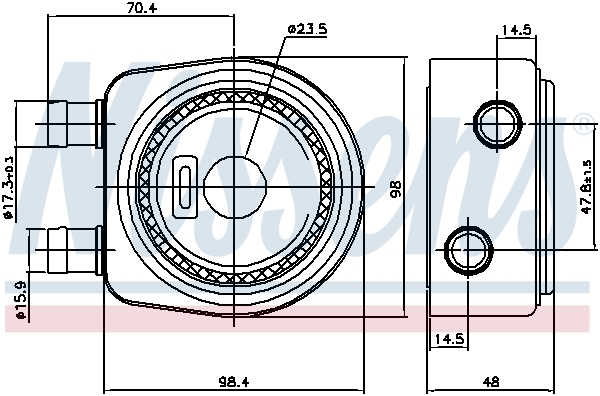 Radiator ulei, ulei motor 90697 NISSENS - Radiator ulei Radiator ulei, ulei motor 90697 NISSENS - Radiator ulei