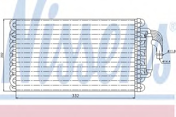evaporator,aer conditionat 92002 NISSENS - Vaporizator evaporator,aer conditionat 92002 NISSENS - Vaporizator