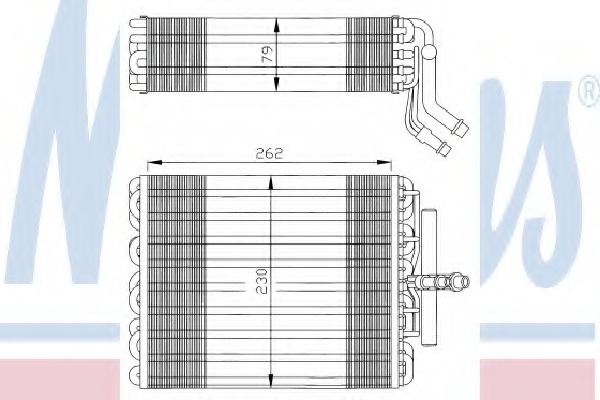 evaporator,aer conditionat 92008 NISSENS - Vaporizator