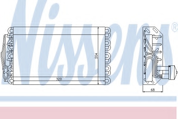 evaporator,aer conditionat 92145 NISSENS - Vaporizator evaporator,aer conditionat 92145 NISSENS - Vaporizator