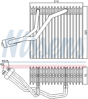 evaporator,aer conditionat 92176 NISSENS - Vaporizator