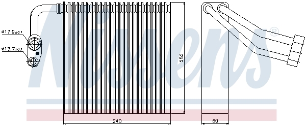evaporator,aer conditionat 92195 NISSENS - Vaporizator