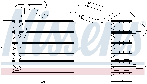 evaporator,aer conditionat 92205 NISSENS - Vaporizator evaporator,aer conditionat 92205 NISSENS - Vaporizator