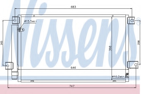 Condensator, climatizare 940102 NISSENS - Radiator clima