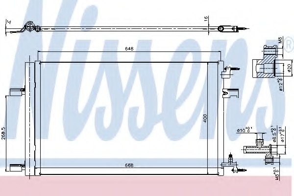 Condensator, climatizare 940258 NISSENS - Radiator clima Condensator, climatizare 940258 NISSENS - Radiator clima