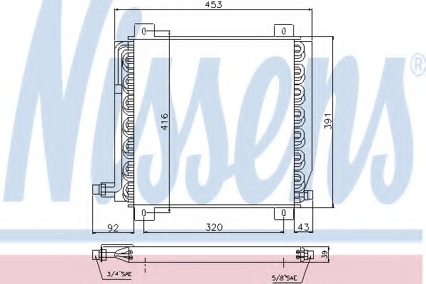 Condensator, climatizare 94250 NISSENS - Radiator clima Condensator, climatizare 94250 NISSENS - Radiator clima