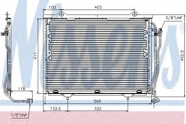 Condensator, climatizare 94376 NISSENS - Radiator clima