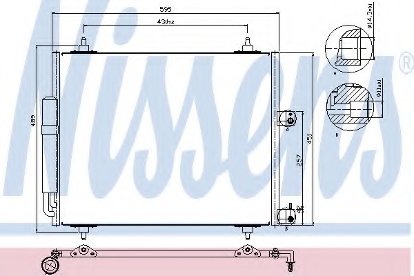 Condensator, climatizare 94609 NISSENS - Radiator clima Condensator, climatizare 94609 NISSENS - Radiator clima