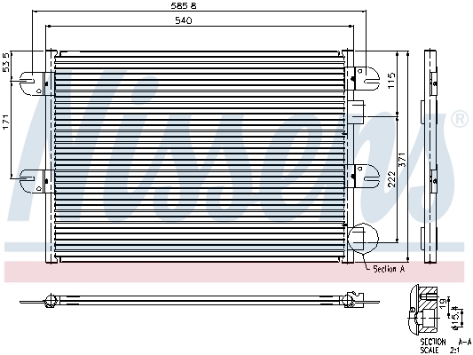 Condensator, climatizare 94764 NISSENS - Radiator clima Condensator, climatizare 94764 NISSENS - Radiator clima