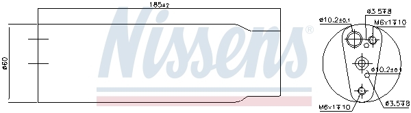 uscator,aer conditionat 95170 NISSENS - Uscator uscator,aer conditionat 95170 NISSENS - Uscator