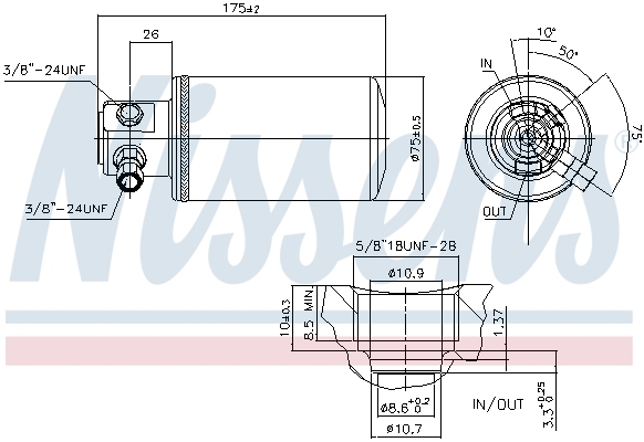 uscator,aer conditionat 95230 NISSENS - Uscator uscator,aer conditionat 95230 NISSENS - Uscator