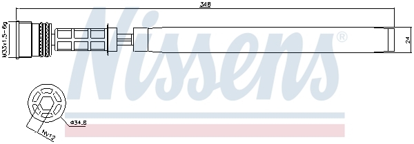uscator,aer conditionat 95458 NISSENS - Uscator uscator,aer conditionat 95458 NISSENS - Uscator