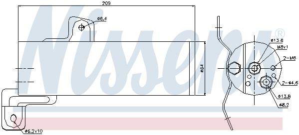 uscator,aer conditionat 95497 NISSENS - Uscator uscator,aer conditionat 95497 NISSENS - Uscator