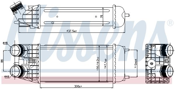 Intercooler, compresor 96509 NISSENS - Turbocompressor Intercooler, compresor 96509 NISSENS - Turbocompressor