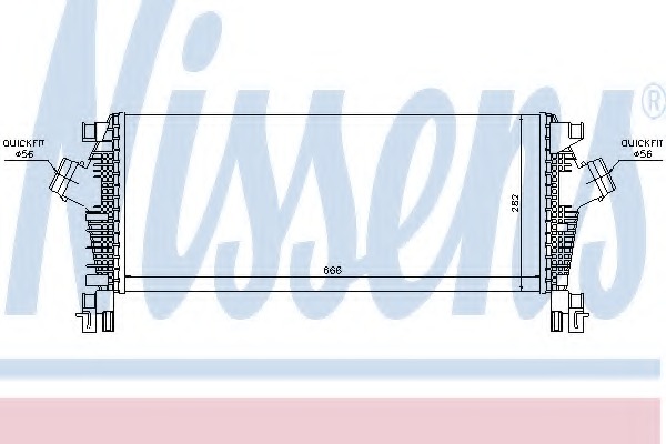 Intercooler, compresor 96555 NISSENS - Turbocompressor Intercooler, compresor 96555 NISSENS - Turbocompressor