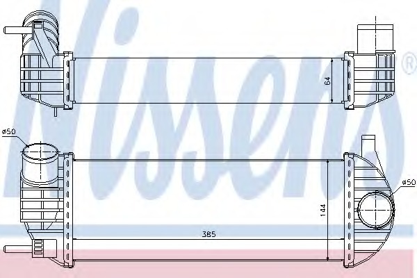 Intercooler, compresor 96572 NISSENS - Turbocompressor Intercooler, compresor 96572 NISSENS - Turbocompressor