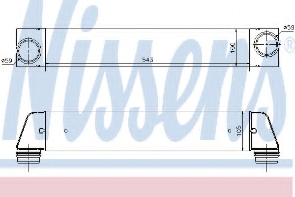 Intercooler, compresor 96607 NISSENS - Turbocompressor Intercooler, compresor 96607 NISSENS - Turbocompressor