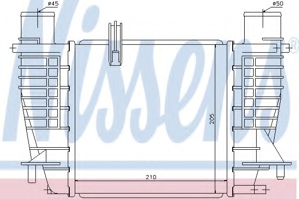 Intercooler, compresor 96645 NISSENS - Turbocompressor Intercooler, compresor 96645 NISSENS - Turbocompressor