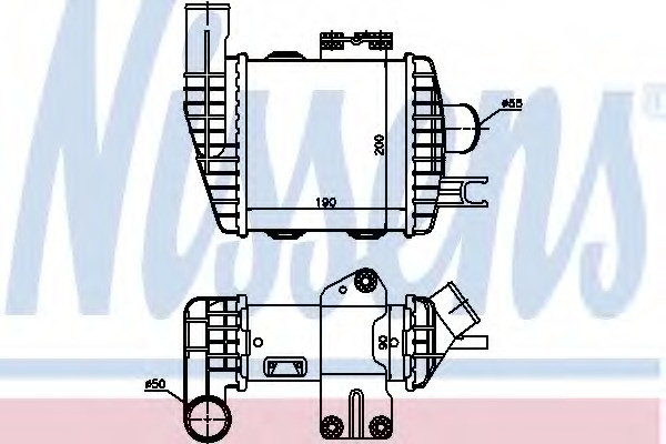 Intercooler, compresor 96661 NISSENS - Turbocompressor Intercooler, compresor 96661 NISSENS - Turbocompressor