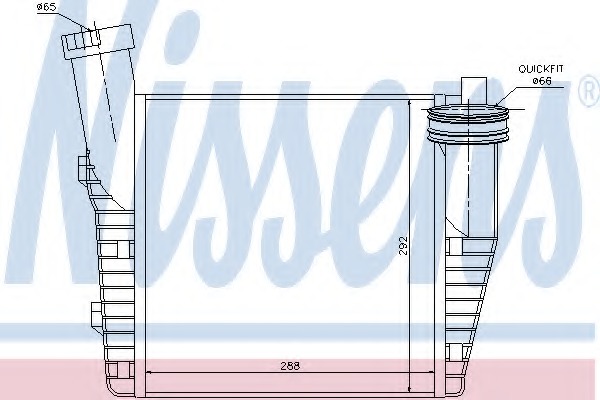 Intercooler, compresor 96688 NISSENS - Turbocompressor Intercooler, compresor 96688 NISSENS - Turbocompressor