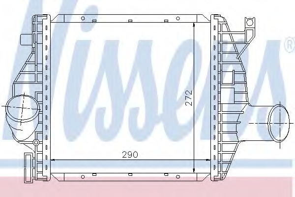 Intercooler, compresor 96843 NISSENS - Turbocompressor Intercooler, compresor 96843 NISSENS - Turbocompressor