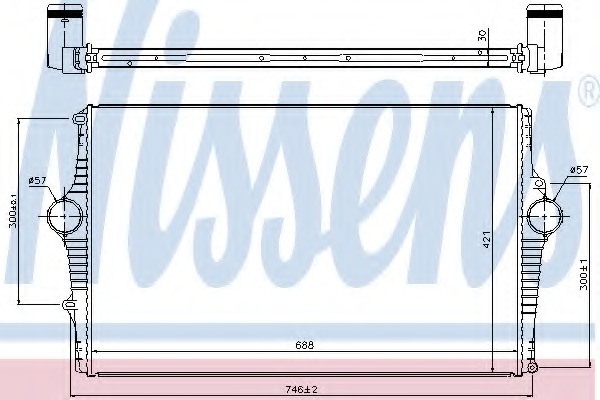 Intercooler, compresor 969002 NISSENS - Turbocompressor Intercooler, compresor 969002 NISSENS - Turbocompressor