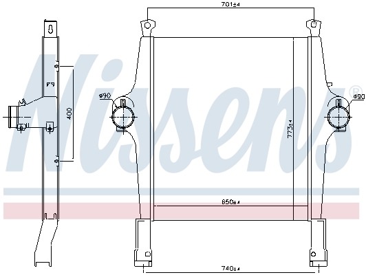 Intercooler, compresor 97046 NISSENS - Turbocompressor Intercooler, compresor 97046 NISSENS - Turbocompressor