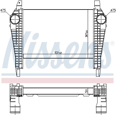 Intercooler, compresor 97064 NISSENS - Turbocompressor Intercooler, compresor 97064 NISSENS - Turbocompressor