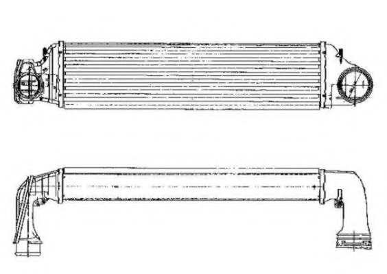 Intercooler, compresor 30154A NRF - Turbocompressor Intercooler, compresor 30154A NRF - Turbocompressor