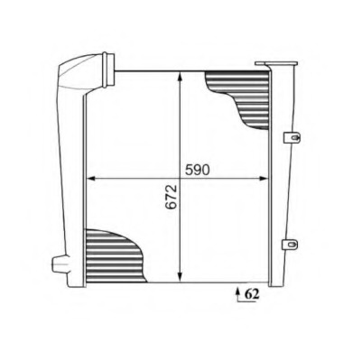 Intercooler, compresor 30212 NRF - Turbocompressor Intercooler, compresor 30212 NRF - Turbocompressor