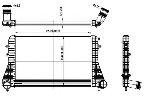 Intercooler, compresor 30306 NRF - Turbocompressor Intercooler, compresor 30306 NRF - Turbocompressor