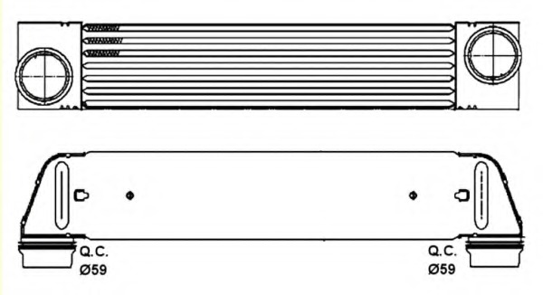 Intercooler, compresor 30317 NRF - Turbocompressor Intercooler, compresor 30317 NRF - Turbocompressor